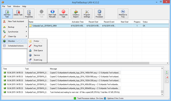 AnyFileBackup LAN screenshot 2