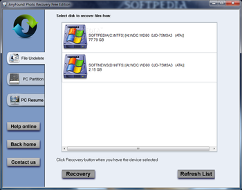 AnyFound Photo Recovery Free Edition screenshot 2