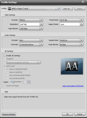 AnyMP4 4K Converter screenshot 3