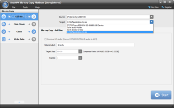 AnyMP4 Blu-ray Copy Platinum screenshot
