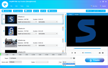 AnyMP4 Blu-ray Creator screenshot
