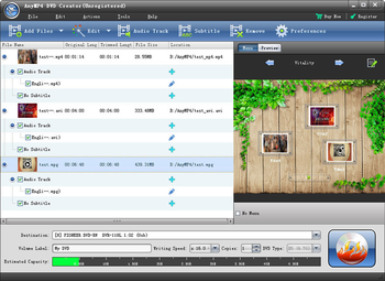 AnyMP4 DVD Creator screenshot