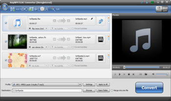 AnyMP4 FLAC Converter screenshot