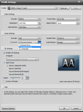 AnyMP4 FLAC Converter screenshot 9