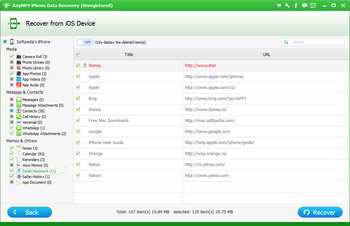 AnyMP4 iPhone Data Recovery screenshot 6