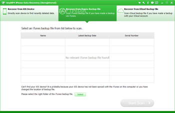 AnyMP4 iPhone Data Recovery screenshot 7