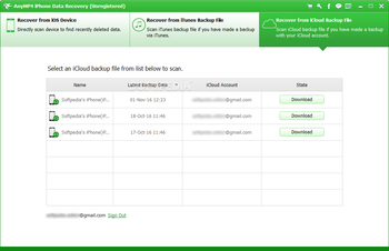 AnyMP4 iPhone Data Recovery screenshot 9
