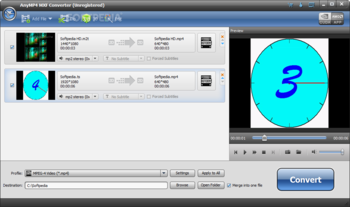 AnyMP4 MXF Converter screenshot