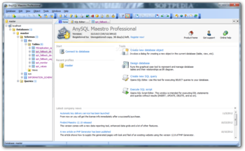 AnySQL Maestro Professional screenshot