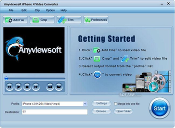 Anyviewsoft iPhone 4 Video Converter screenshot 3