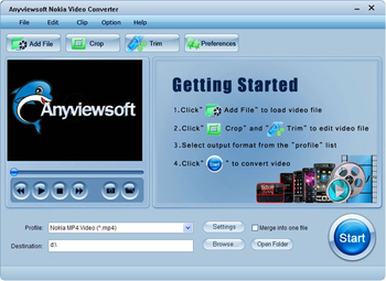 Anyviewsoft Nokia Video Converter screenshot