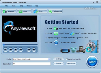 Anyviewsoft Video Converter screenshot 2