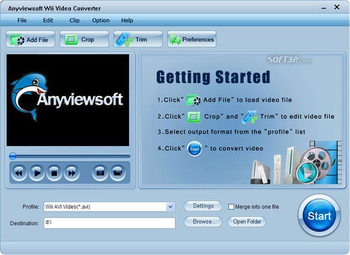 Anyviewsoft Wii Video Converter screenshot 2