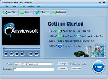 Anyviewsoft Xbox Video Converter screenshot 2