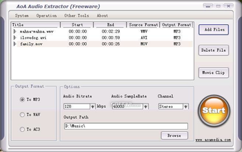 AoA Audio Extractor screenshot 2