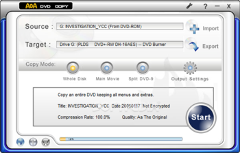 AoA DVD COPY screenshot