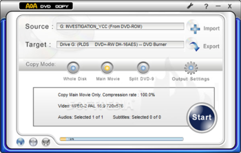 AoA DVD COPY screenshot 2