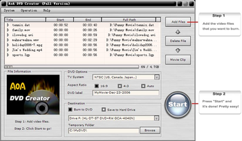 AoA DVD Creator screenshot 3