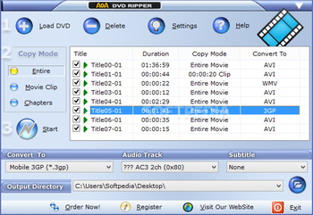 AoA DVD Ripper screenshot