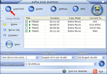 AoA DVD Ripper screenshot 2
