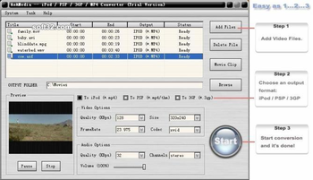 AoA iPod/PSP/3GP/MP4 Converter screenshot 3
