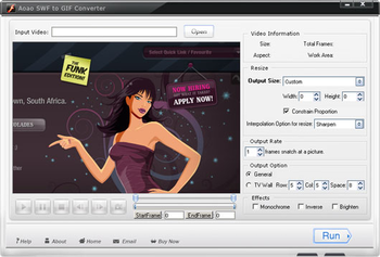 Aoao SWF to GIF Converter screenshot 2