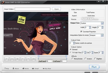 Aoao SWF to GIF Converter screenshot 3