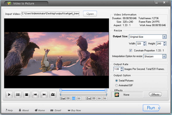 Aoao Video to Picture Converter screenshot