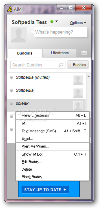 AOL Instant Messenger (AIM) screenshot