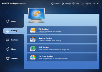 AOMEI Backupper Standard screenshot