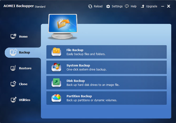 AOMEI Backupper Standard For Win7 screenshot