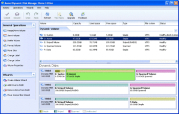 Aomei Dynamic Disk Manager Home Edition screenshot