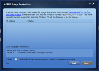 AOMEI Image Deploy screenshot 3