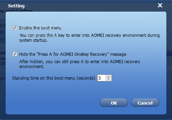 AOMEI OneKey Recovery screenshot 5
