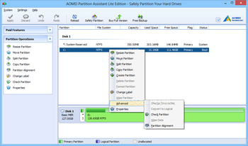 AOMEI Partition Assistant Lite Edition screenshot