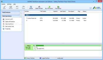 Aomei Partition Assistant Lite Edition screenshot 2