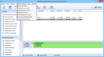 Aomei Partition Assistant Server Edition screenshot 4