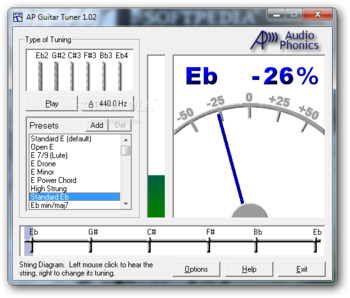 AP Guitar Tuner screenshot