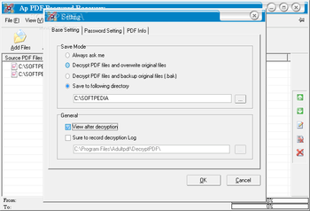 Ap PDF Password Recovery ( pdf decrypt ) screenshot 2