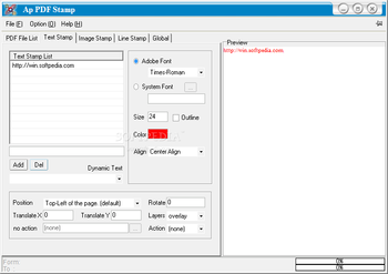 Ap PDF Stamp screenshot 2