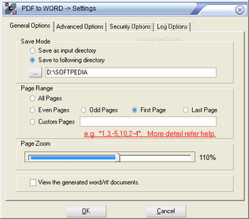 Ap PDF to Word screenshot 2