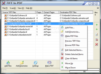 Ap TIFF To PDF Convert screenshot