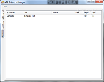 APA Reference Manager screenshot 2