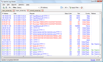 Apache Log Viewer screenshot