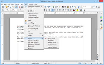 Apache OpenOffice.org screenshot 11