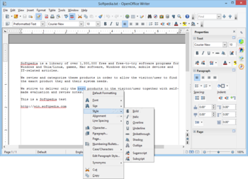 Apache OpenOffice.org screenshot 2
