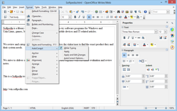 Apache OpenOffice.org screenshot 52