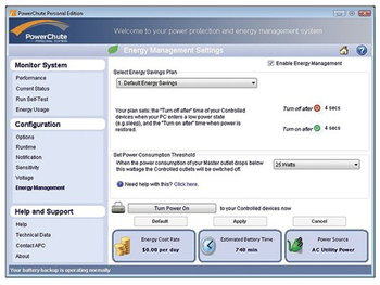 APC PowerChute Personal Edition screenshot 3