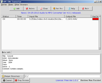 APE CDA Converter screenshot