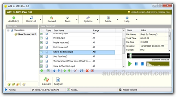 APE to MP3 Plus screenshot